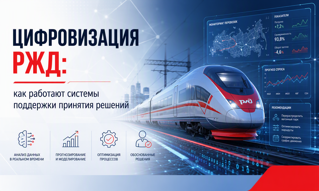 Цифровизация РЖД: как работают системы поддержки принятия решений