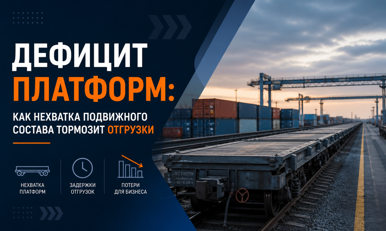 Дефицит платформ: как нехватка подвижного состава тормозит отгрузки