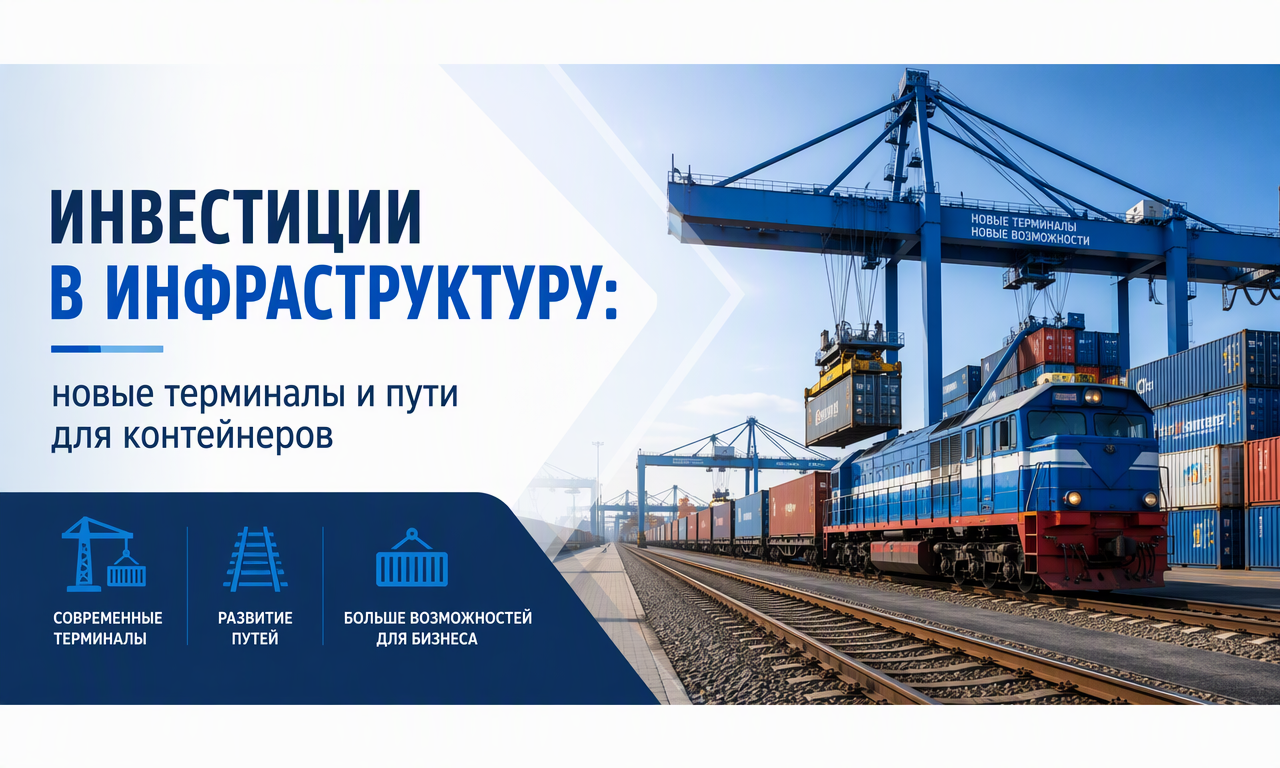 Инвестиции в инфраструктуру: новые терминалы и пути для контейнеров