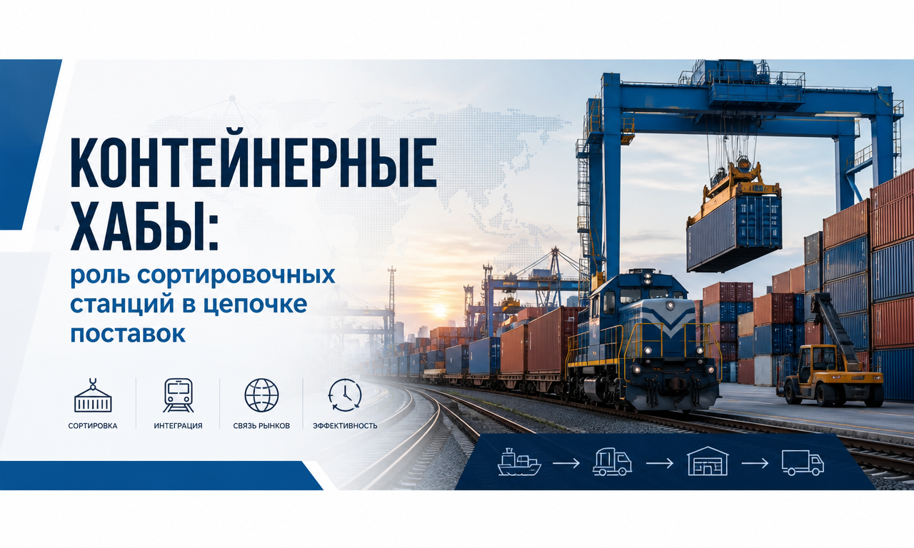 Контейнерные хабы: роль сортировочных станций в цепочке поставок