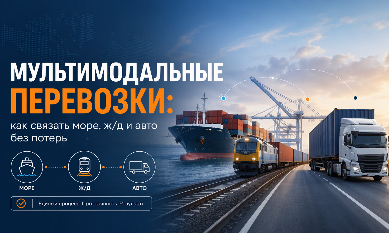Мультимодальные перевозки: как связать море, ж/д и авто без потерь