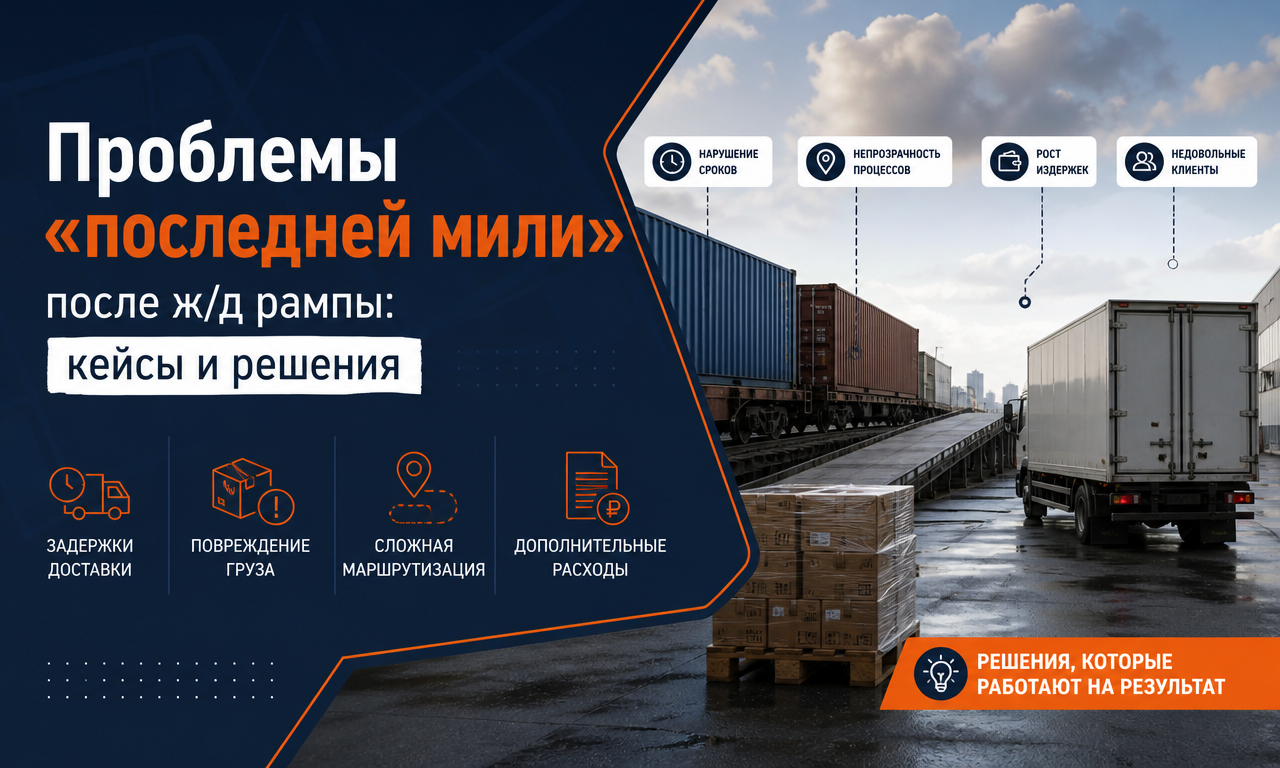 Проблемы «последней мили» после ж/д рампы: кейсы и решения