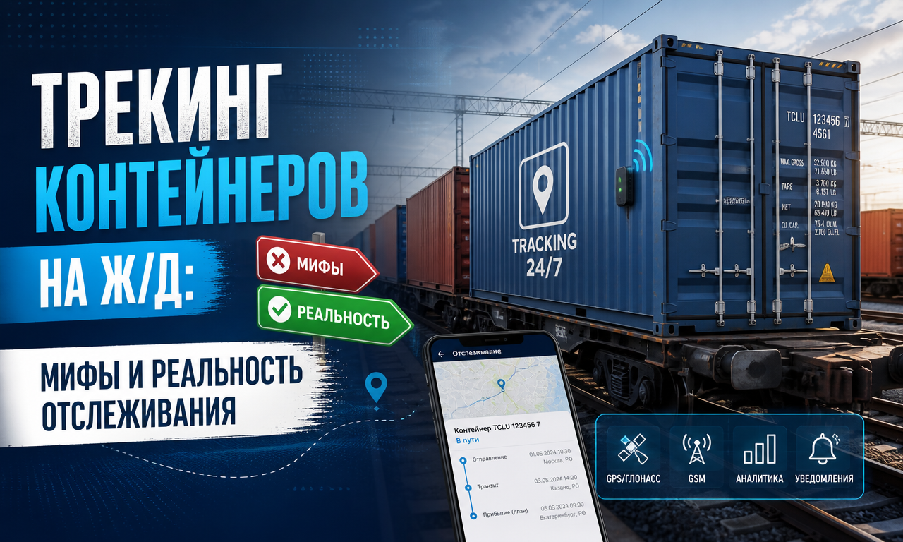 Трекинг контейнеров на ж/д: мифы и реальность отслеживания