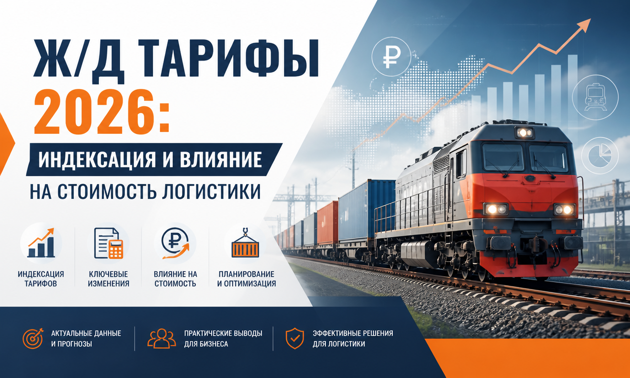 Ж/д тарифы 2026: индексация и влияние на стоимость логистики
